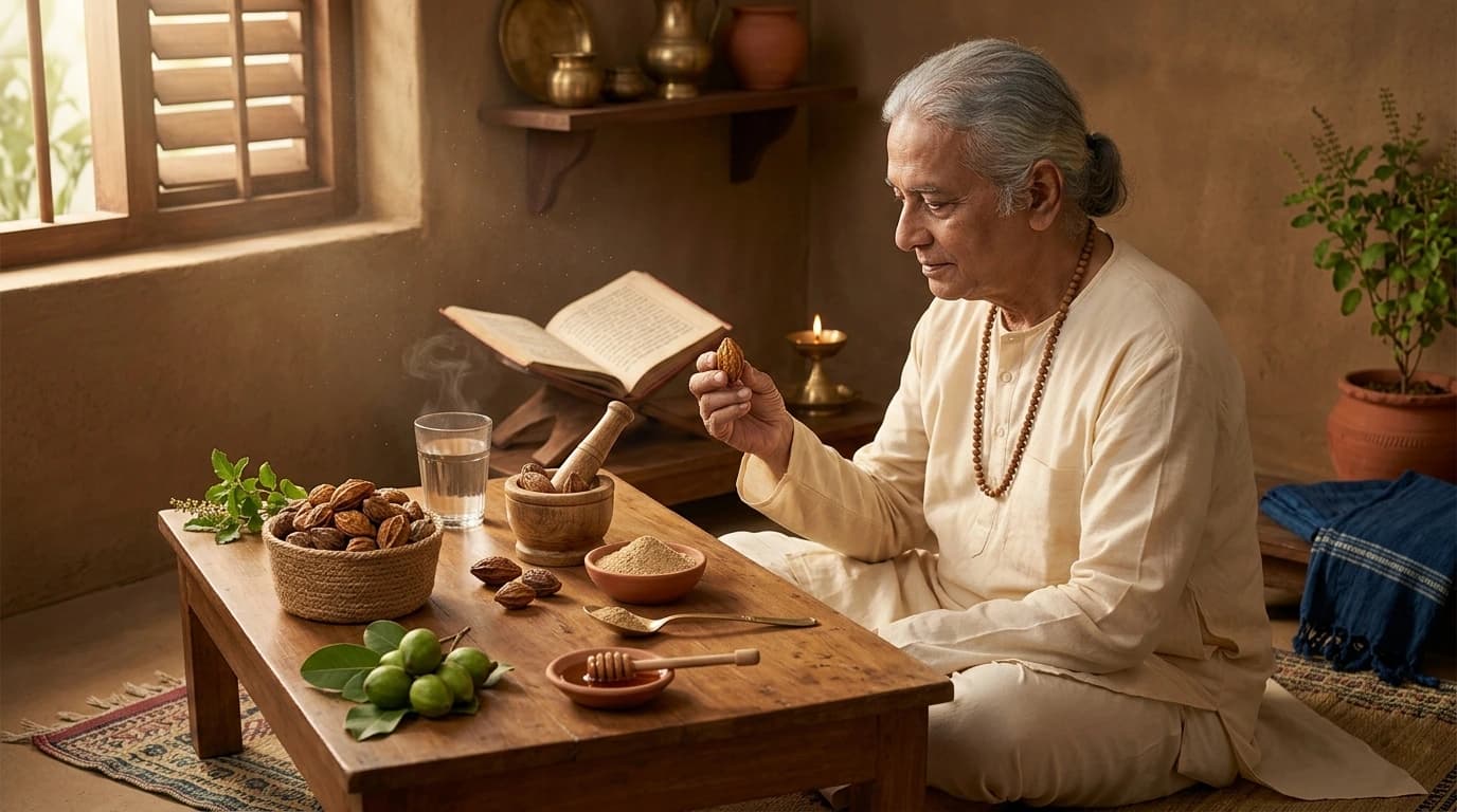 হরিতকী ফল ও চূর্ণ, আয়ুর্বেদের ত্রিফলার অন্যতম ভেষজ, উপকারিতা ও খাওয়ার নিয়ম